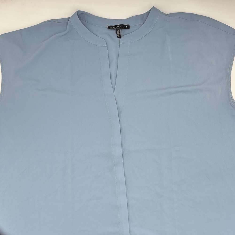 Eloquii Notch Collar Top